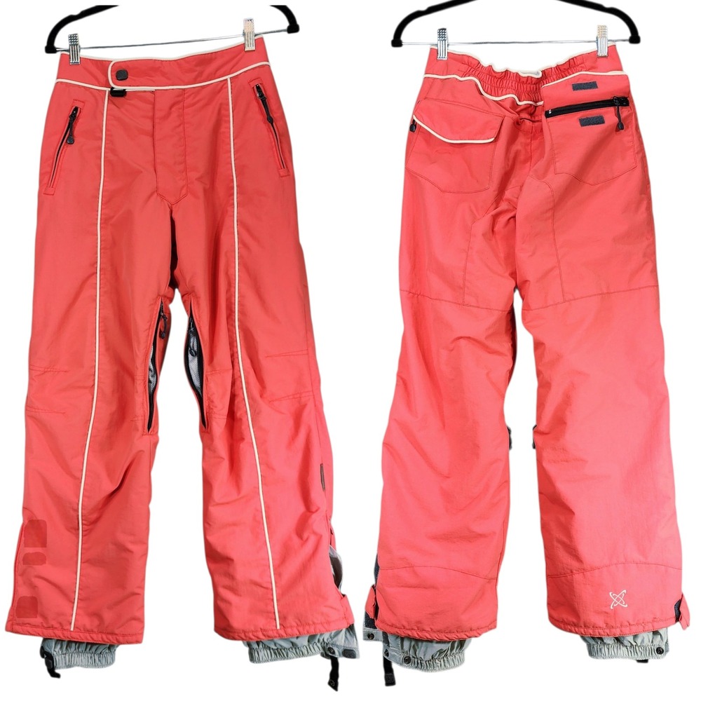 Turbine Girls‎ Large Snow Pants Insulated Skiing Snowboarding Winter Orange